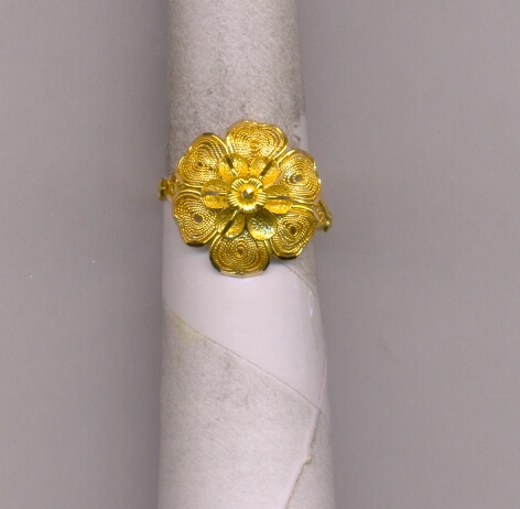 GOLD RING LADIES PLAIN FANCY