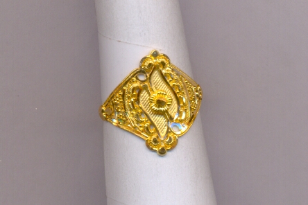 GOLD RING LADIES PLAIN FANCY