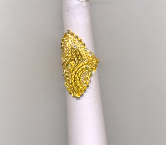 GOLD RING LADIES PLAIN FANCY