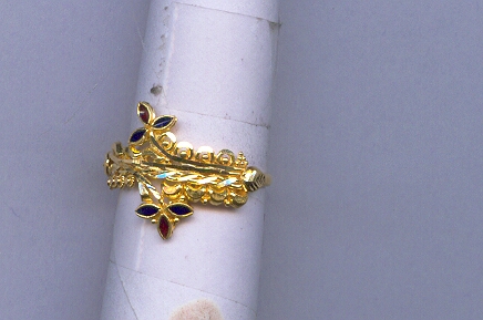 GOLD RING LADIES PLAIN FANCY