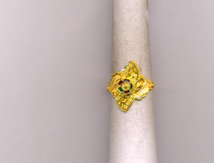 GOLD RING LADIES PLAIN FANCY