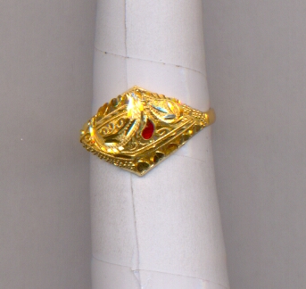 GOLD RING LADIES PLAIN FANCY
