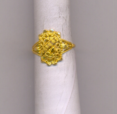 GOLD RING LADIES PLAIN FANCY