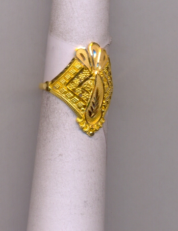 GOLD RING LADIES PLAIN FANCY