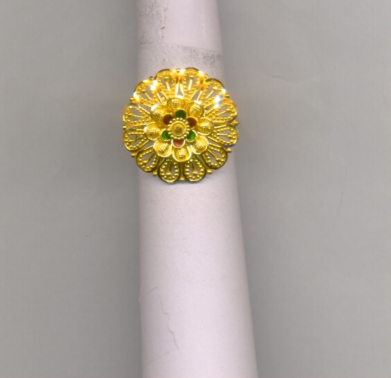 GOLD RING LADIES PLAIN FANCY