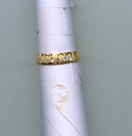GOLD RING LADIES PLAIN FANCY
