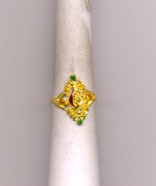 GOLD RING LADIES PLAIN FANCY