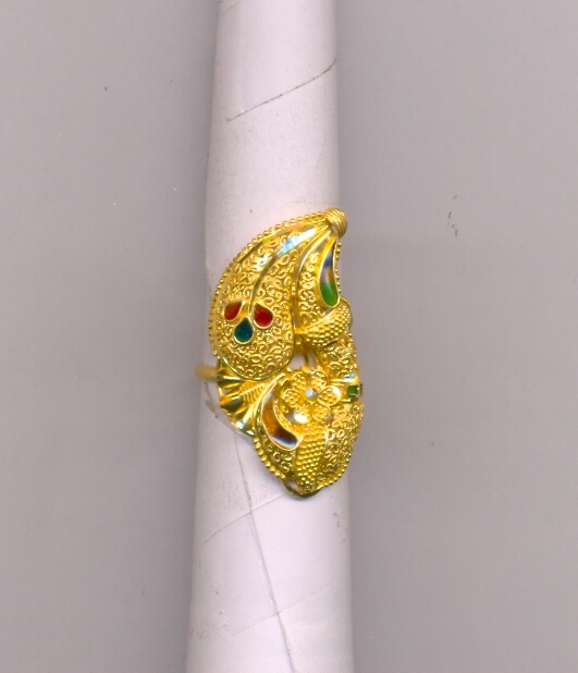 GOLD RING LADIES PLAIN FANCY