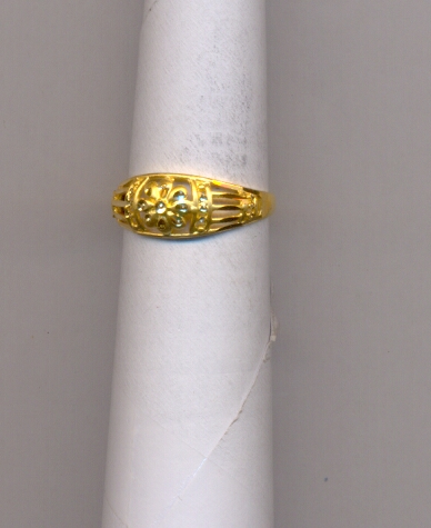 GOLD RING LADIES PLAIN FANCY