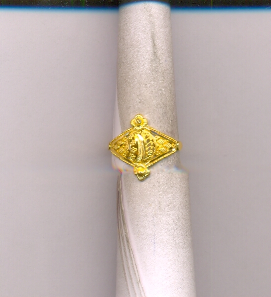 GOLD RING LADIES PLAIN FANCY