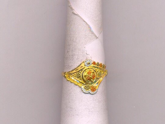 GOLD RING LADIES PLAIN FANCY