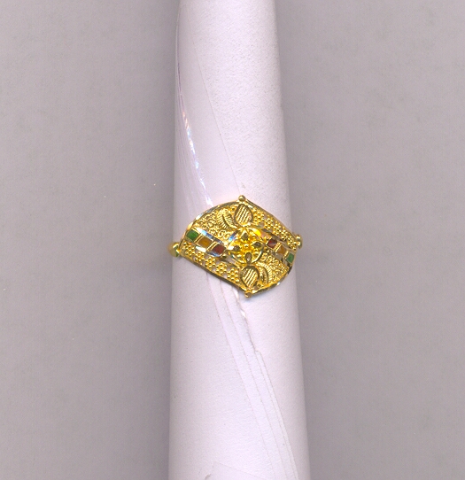 GOLD RING LADIES PLAIN FANCY