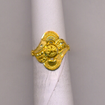 GOLD RING LADIES PLAIN FANCY