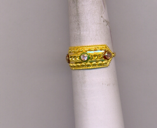 GOLD RING LADIES PLAIN FANCY