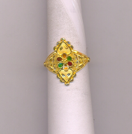 GOLD RING LADIES PLAIN FANCY