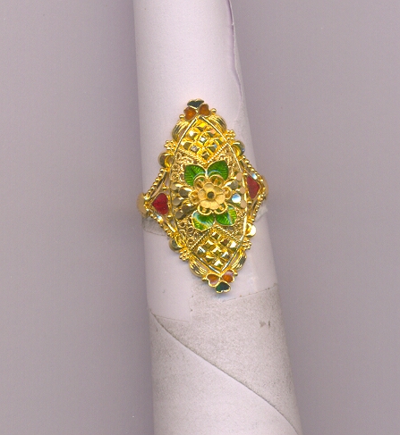 GOLD RING LADIES PLAIN FANCY