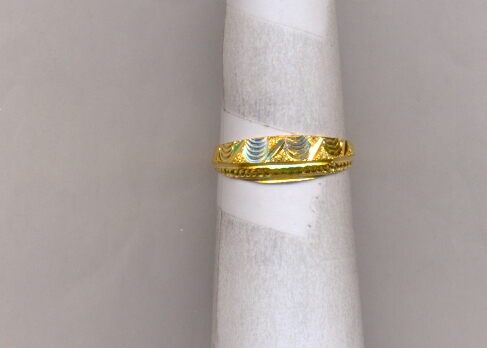 GOLD RING LADIES PLAIN FANCY