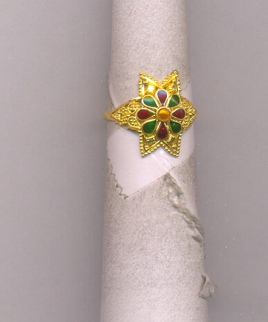 GOLD RING LADIES PLAIN FANCY
