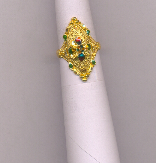 GOLD RING LADIES PLAIN FANCY