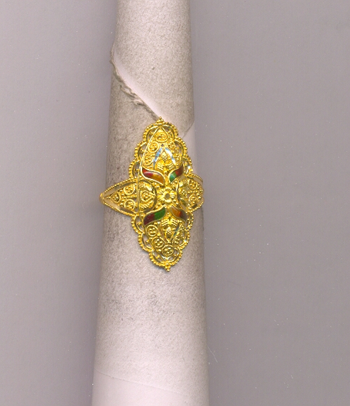 GOLD RING LADIES PLAIN FANCY