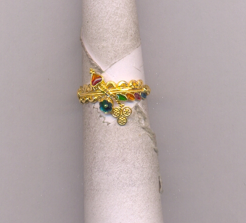 GOLD RING LADIES PLAIN FANCY
