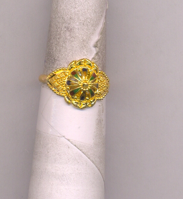 GOLD RING LADIES PLAIN FANCY