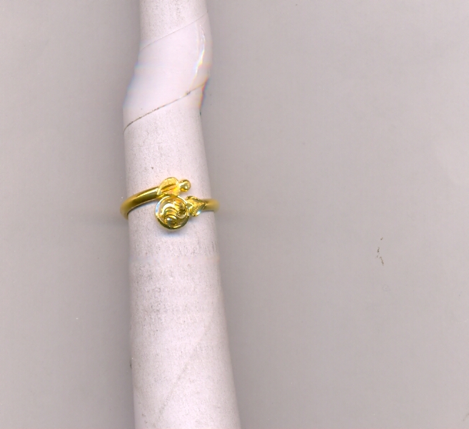 GOLD RING LADIES PLAIN FANCY