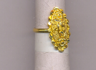 GOLD RING LADIES PLAIN FANCY