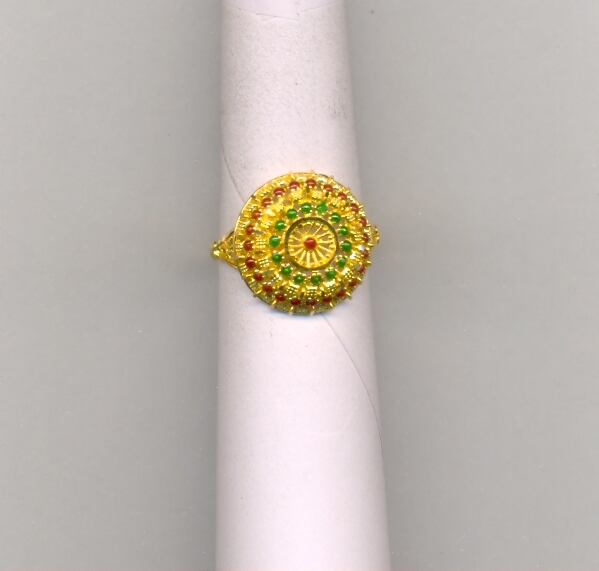 GOLD RING LADIES PLAIN FANCY