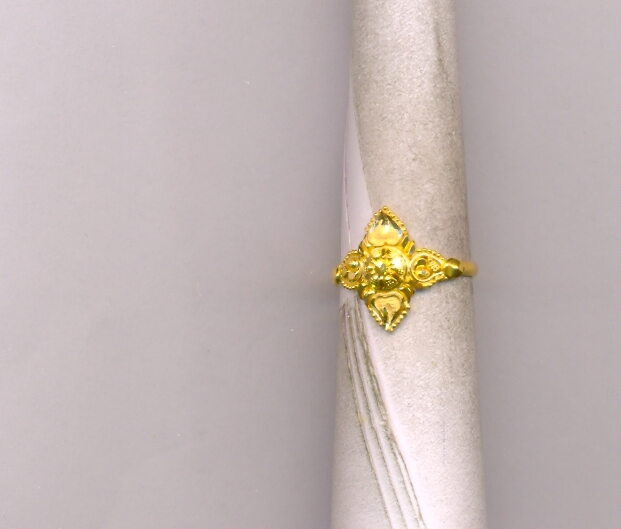 GOLD RING LADIES PLAIN FANCY