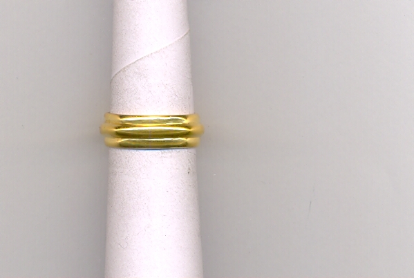 GOLD RING LADIES PLAIN FANCY