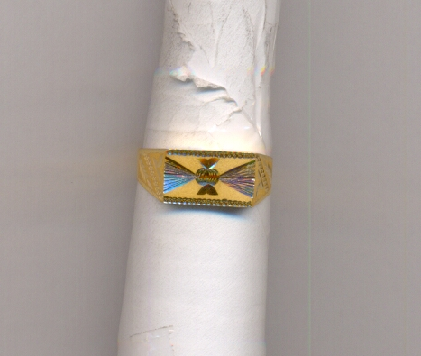 GOLD RING GENTS PLAIN FANCY