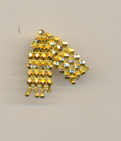 GOLD EARHANGINGS