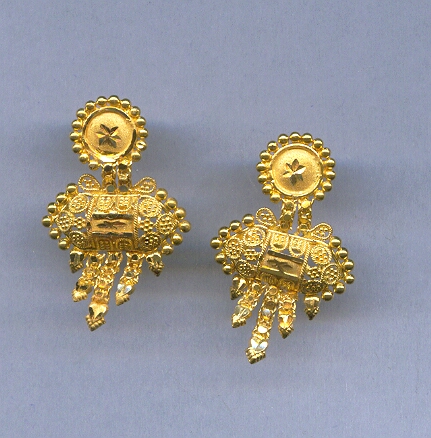 GOLD EARHANGINGS