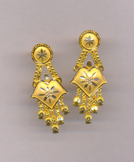 GOLD EARHANGINGS