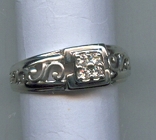 PLATINUM RING GENTS